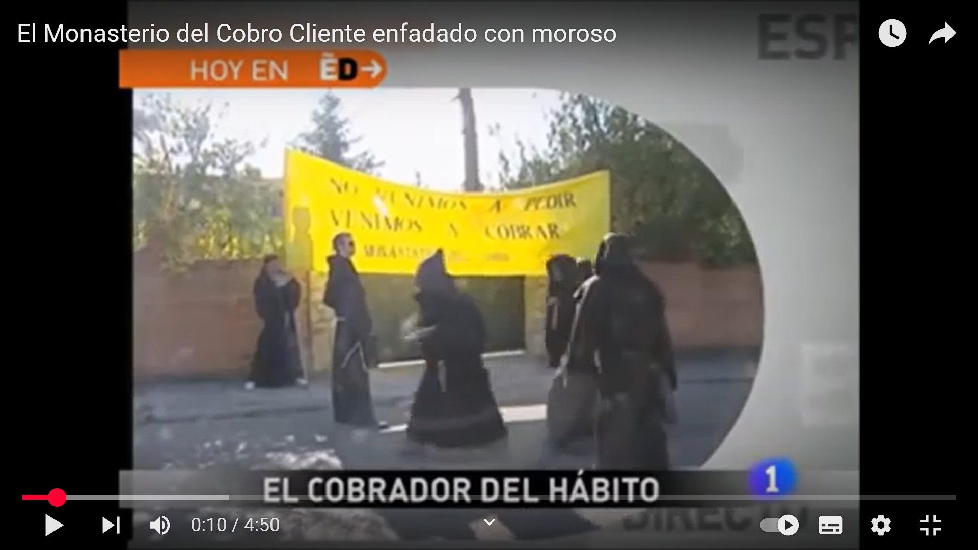 TVE1 programa «España Directo». Año 2.009. Cliente enfadado con su Moroso