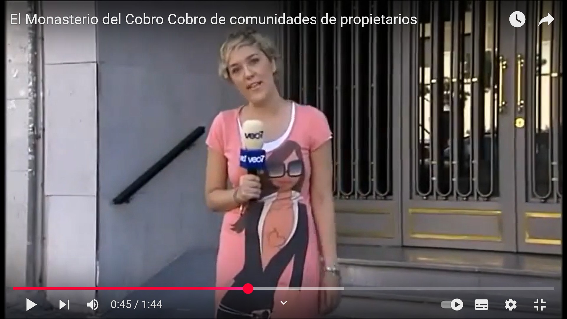 Veo 7 tv. 14 04 2011 Cobrando vecinos de una Comunidad de Propietarios.